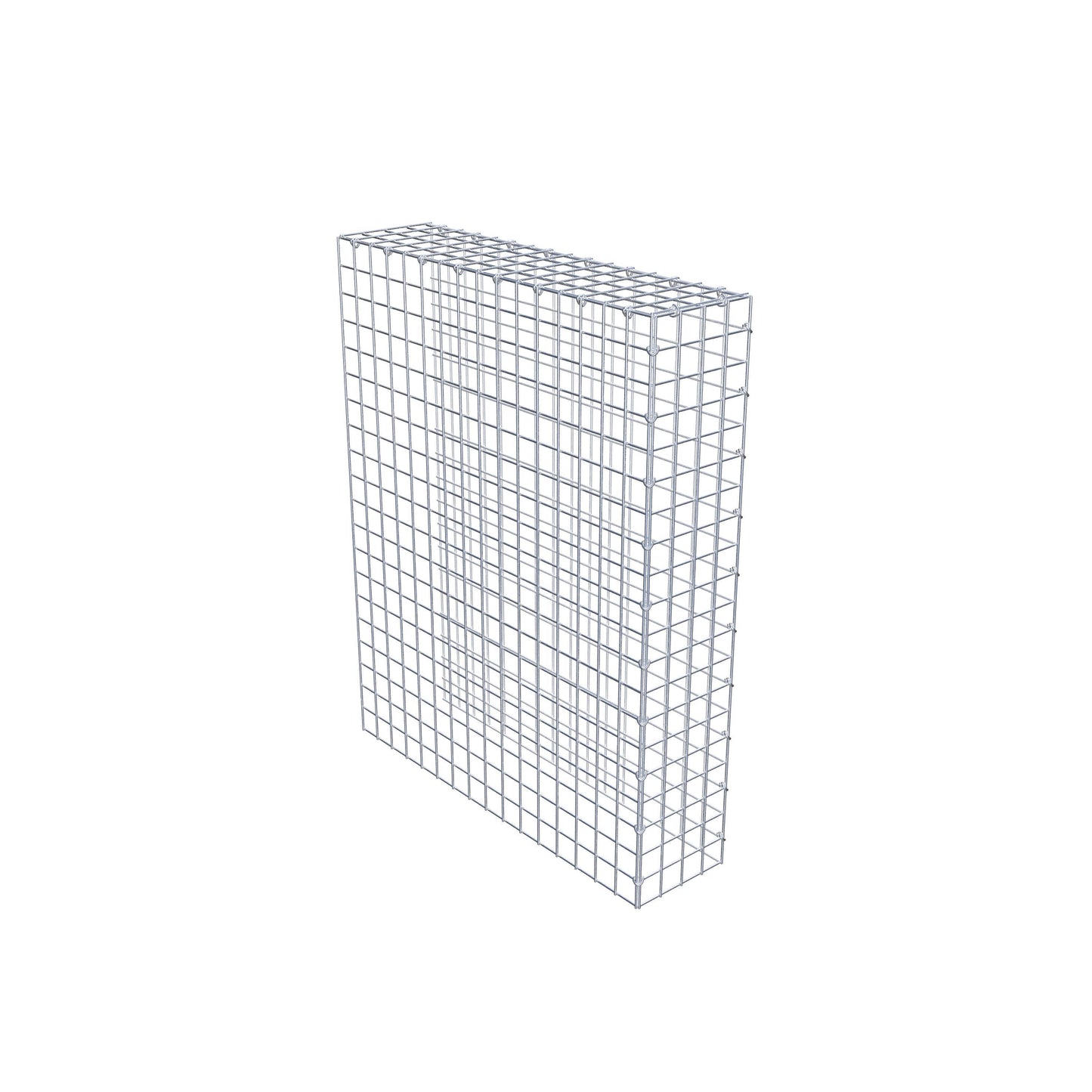 Gavión complementario de tipo 4 100 cm x 80 cm x 20 cm (L x A x P), malla 5 cm x 5 cm, anillo en C