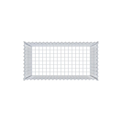 Gabion rapporté type 3 100 cm x 80 cm x 50 cm (L x H x P), mailles 5 cm x 5 cm, spirale