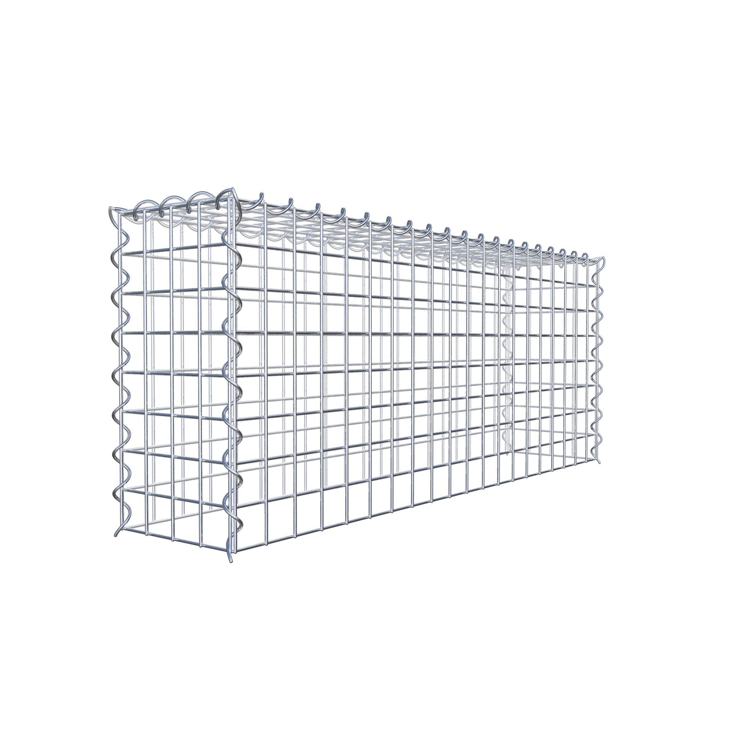 Gabion rapporté type 3 100 cm x 40 cm x 20 cm (L x H x P), mailles 5 cm x 5 cm, spirale