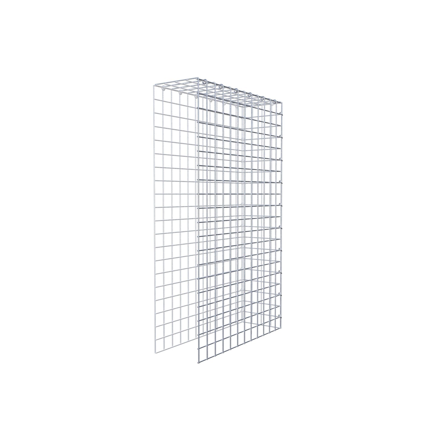 Gabião Tipo 4 100 cm x 60 cm x 20 cm (C x A x P), malhagem 5 cm x 5 cm, anel C