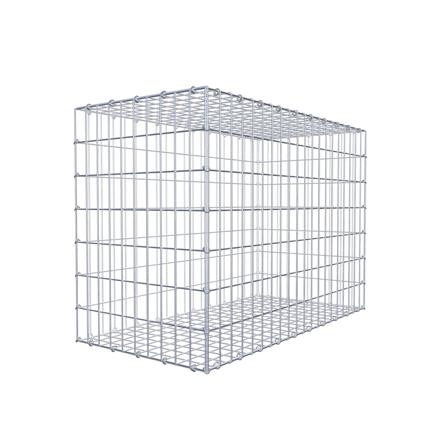 Gabion 100 cm x 70 cm x 50 cm (L x H x D), maskstorlek 5 cm x 10 cm, C-ring