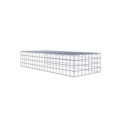 Typ 4 påbyggnadsgabion 100 cm x 20 cm x 40 cm (L x H x D), maskstorlek 5 cm x 5 cm, C-ring