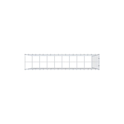 Mounted gabion type 4 100 cm x 70 cm x 20 cm (L x H x D), mesh size 10 cm x 10 cm, C-ring