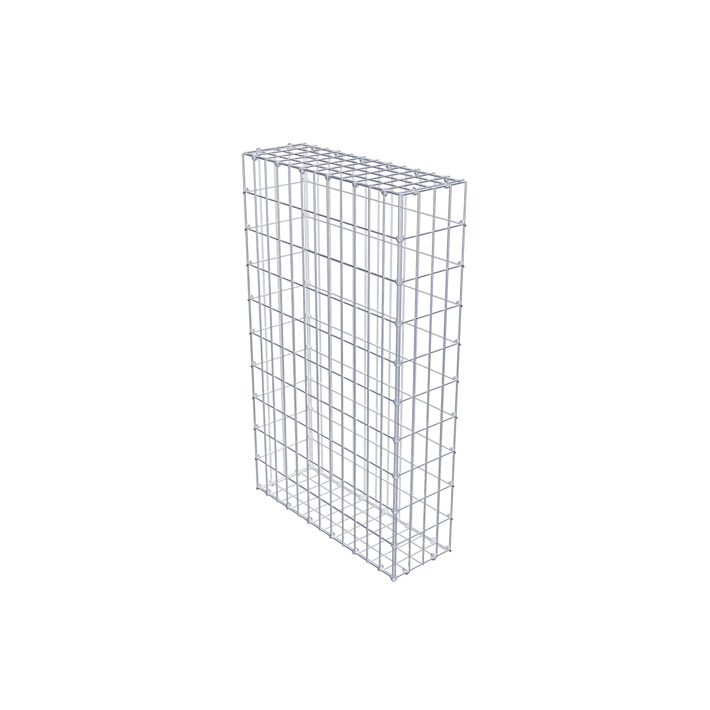 Gavión 100 cm x 60 cm x 20 cm (L x A x P), luz de malla 5 cm x 10 cm, anillo en C