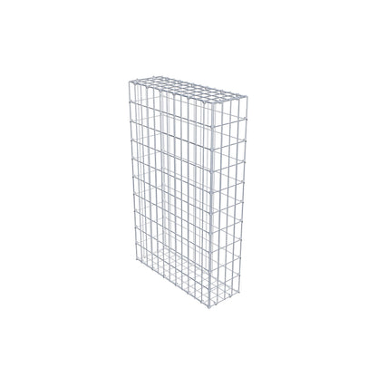 Gavión 100 cm x 60 cm x 20 cm (L x A x P), luz de malla 5 cm x 10 cm, anillo en C