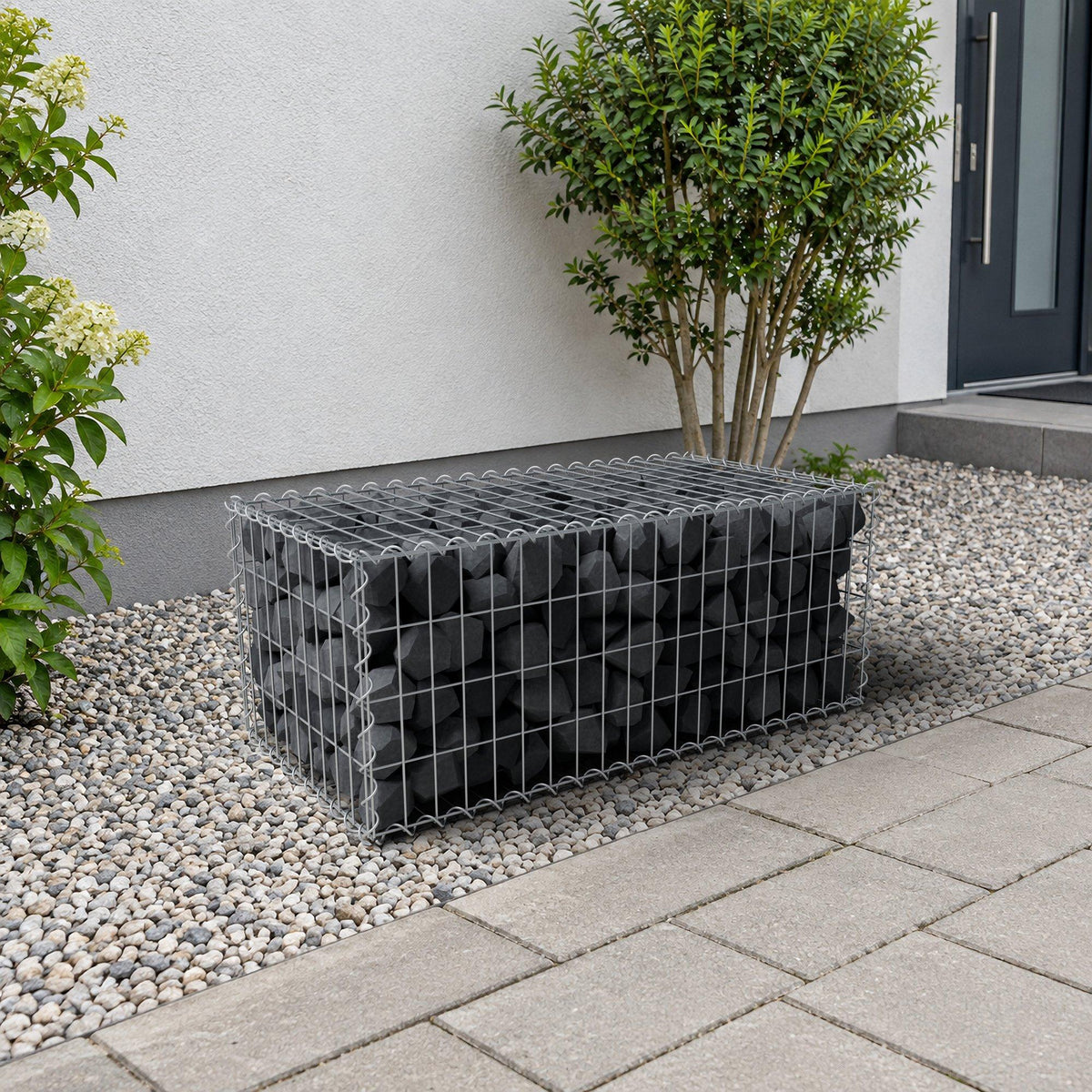 Gabione 100 cm x 40 cm x 50 cm (L x H x T), Maschenweite 5 cm x 10 cm, Spirale