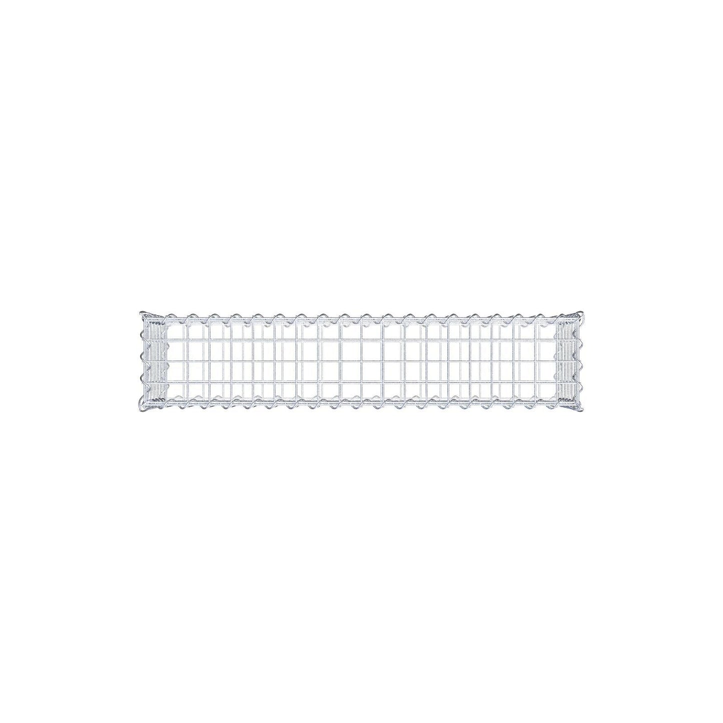 Gabião 100 cm x 30 cm x 20 cm (C x A x P), malhagem 5 cm x 5 cm, espiral