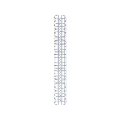Columna de gaviones redonda 22 cm de diámetro, 160 cm de altura, malla 5 cm x 5 cm