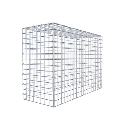 Monteret gabion type 3 100 cm x 70 cm x 40 cm (L x H x D), maskestørrelse 5 cm x 5 cm, C-ring