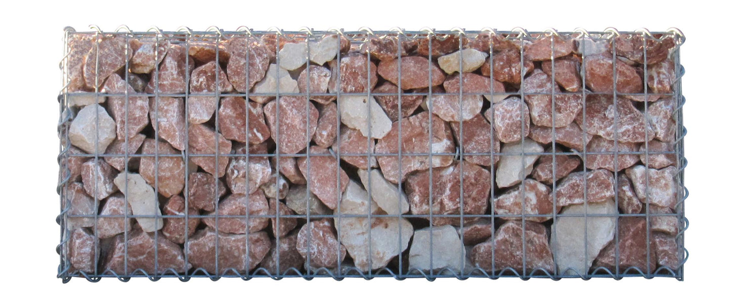 Set van 2 schanskorven 100 cm x 40 cm x 30 cm (L x H x D), maaswijdte 5 x 10 cm, spiraalvormig