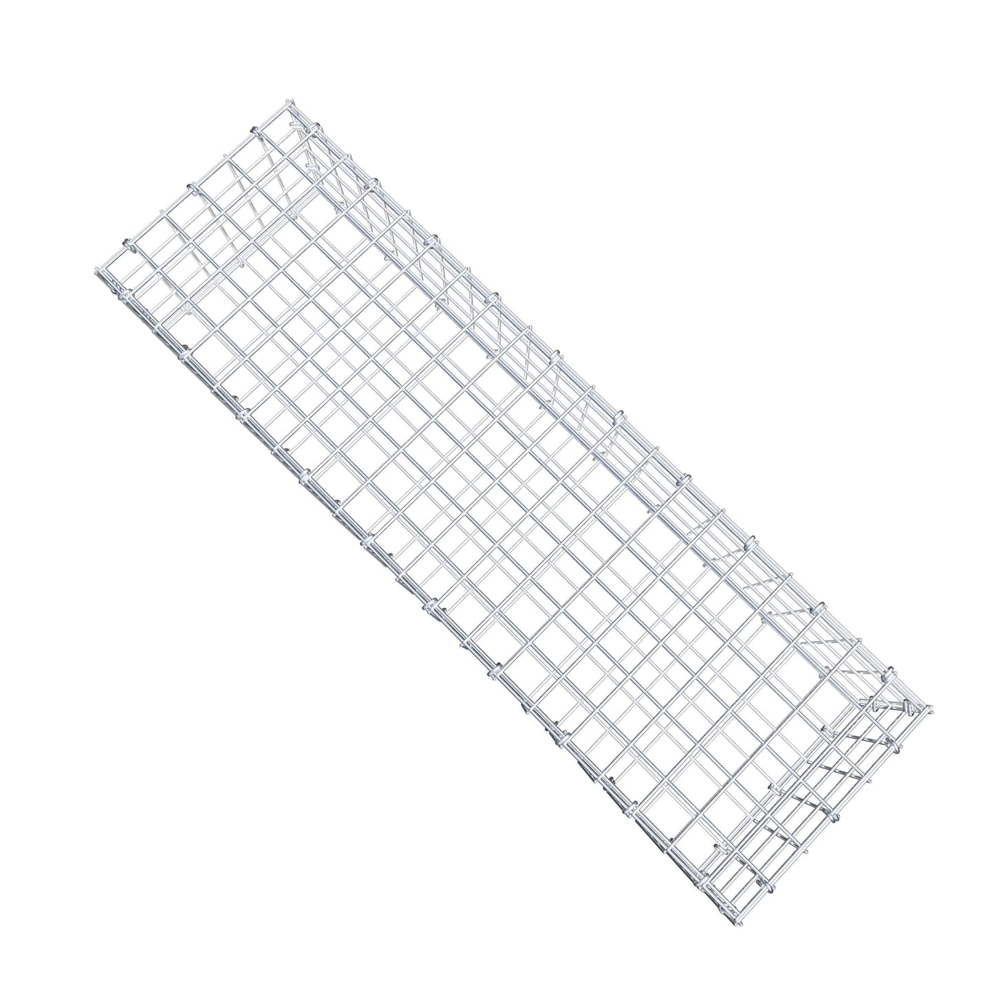 Gavión 100 cm x 20 cm x 30 cm (L x A x P), malla 5 cm x 5 cm, anillo en C