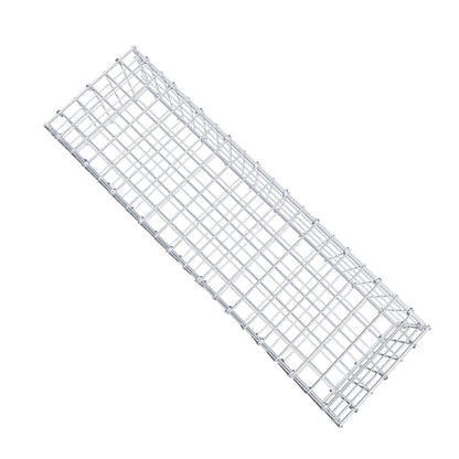 Gavión 100 cm x 20 cm x 30 cm (L x A x P), malla 5 cm x 5 cm, anillo en C