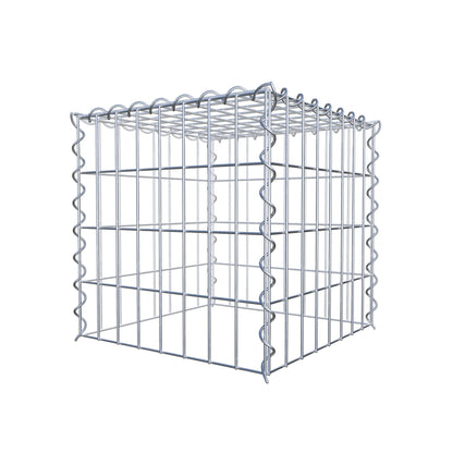 Gabion rapporté type 3 40 cm x 40 cm x 40 cm (L x H x P), mailles 5 cm x 10 cm, spirale