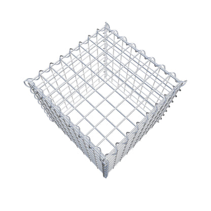 Gabbione aggiuntivo tipo 3 40 cm x 40 cm x 40 cm (L x H x P), dimensione maglia 5 cm x 5 cm, a spirale