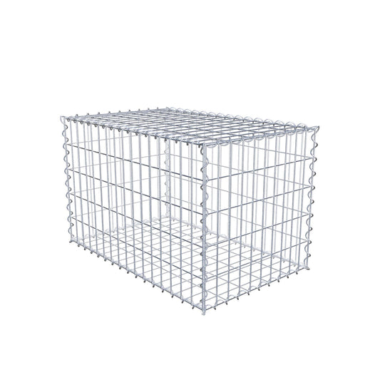 Schanskorf 80 cm x 50 cm x 50 cm (L x H x D), maaswijdte 5 cm x 10 cm, spiraal