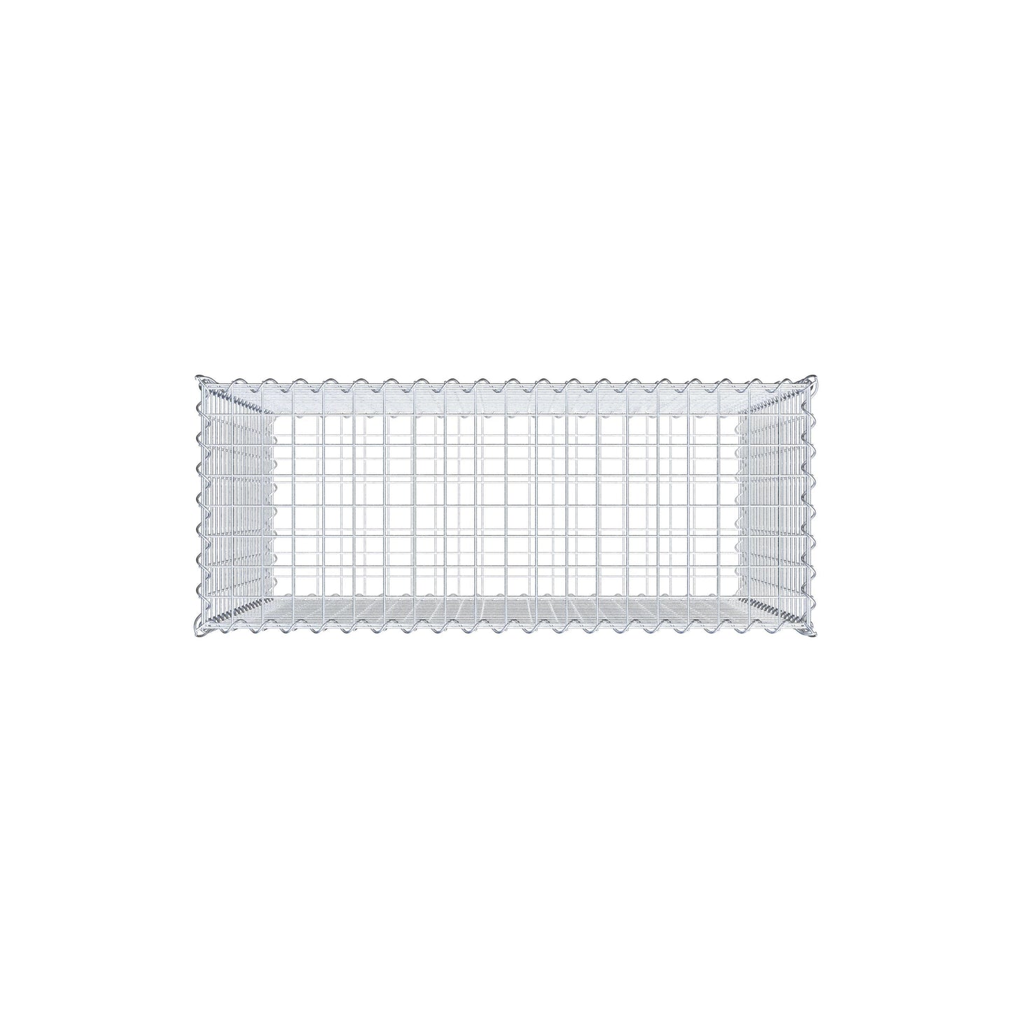 Gavión 100 cm x 90 cm x 40 cm (largo x alto x fondo), malla 5 cm x 5 cm, en espiral
