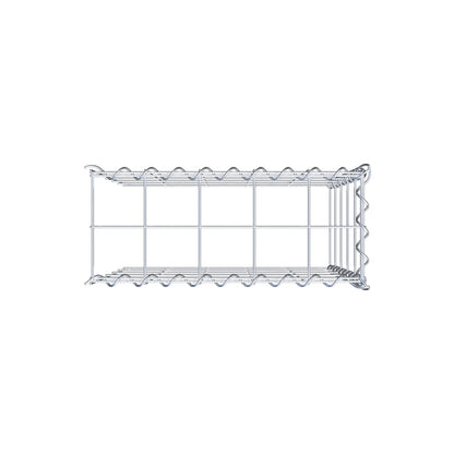 Add-on schanskorf type 4 50 cm x 50 cm x 20 cm (L x H x D), maaswijdte 10 cm x 10 cm, spiraal