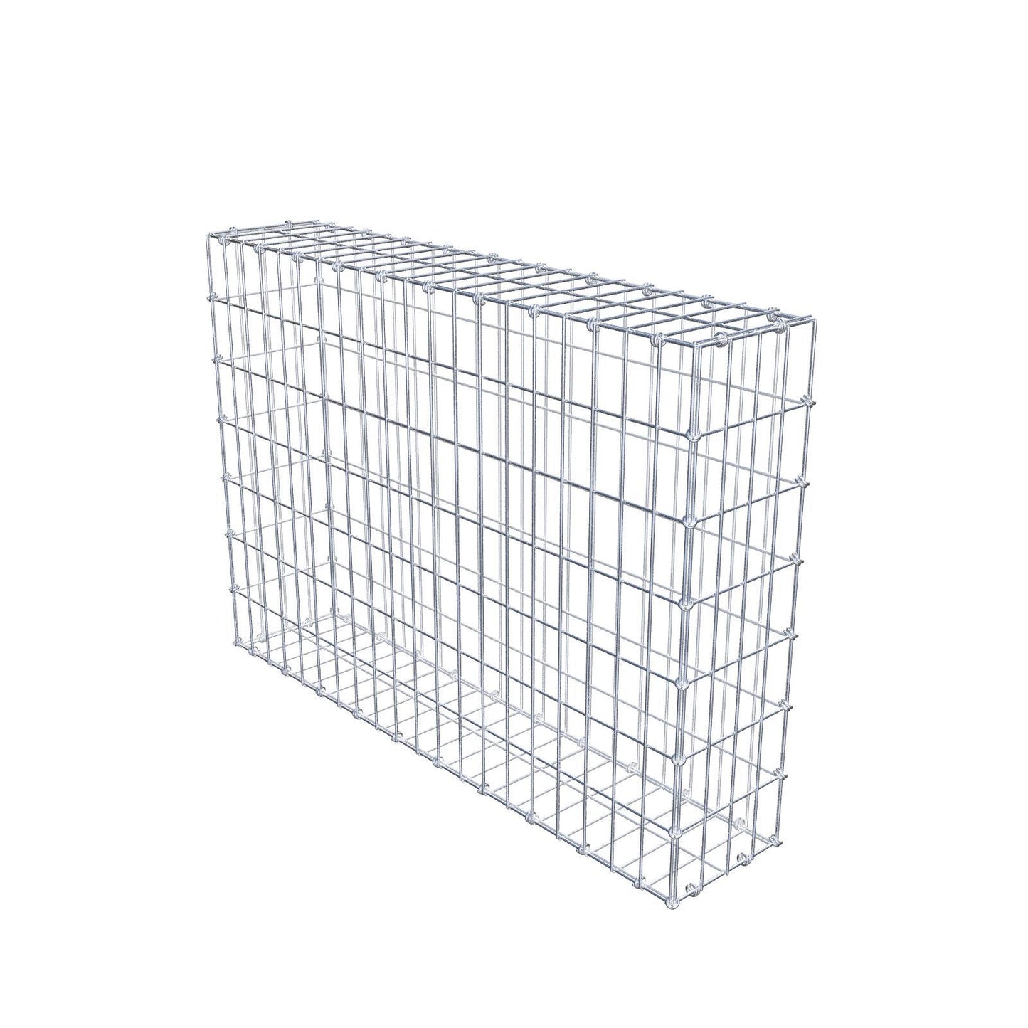Gabion 100 cm x 70 cm x 20 cm (L x H x D), mesh size 5 x 10 cm, spiral ring