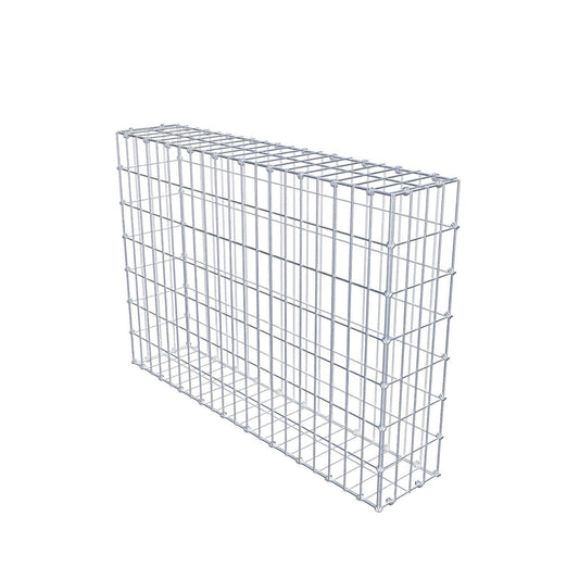 Gabion 100 cm x 70 cm x 20 cm (L x H x D), maskstorlek 5 x 10 cm, spiralring