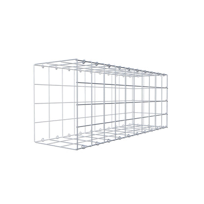 Type 2 oplegkorf 100 cm x 40 cm x 30 cm (L x H x D), maaswijdte 10 cm x 10 cm, C-ring
