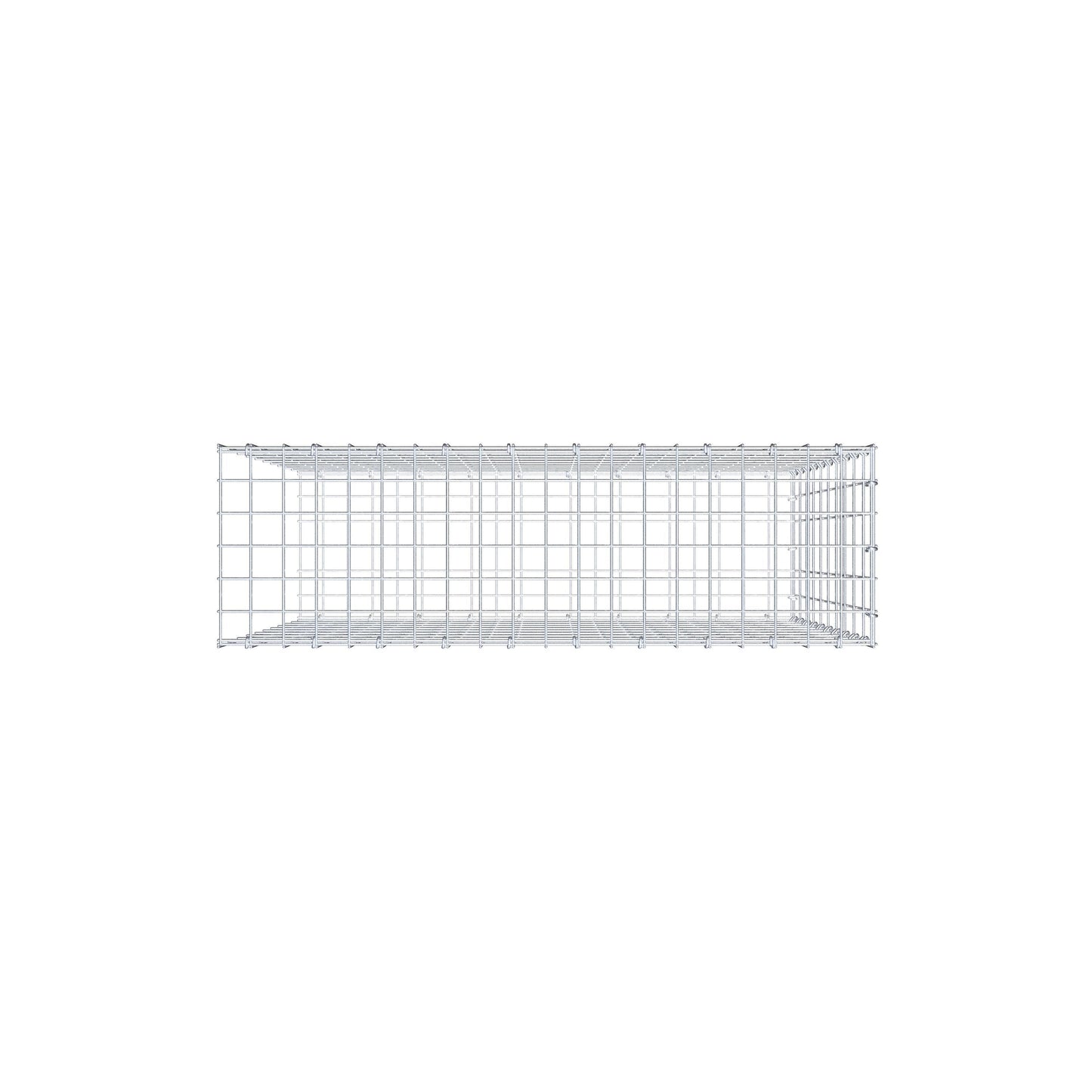 Fourche rapportée type 2 100 cm x 100 cm x 30 cm, mailles 5 cm x 10 cm, anneau en C