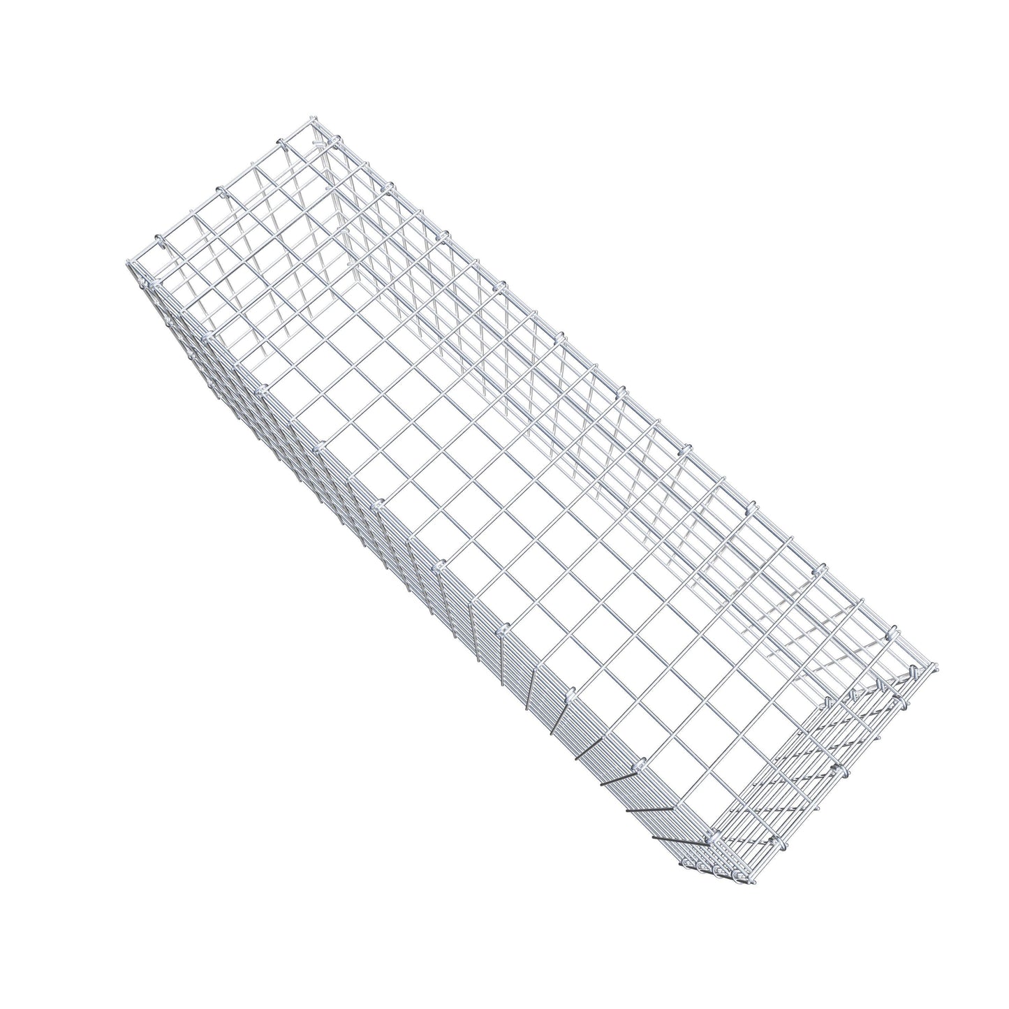 Gavión complementario de tipo 3 100 cm x 40 cm x 30 cm (largo x alto x fondo), malla 5 cm x 5 cm, anillo en C