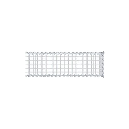 Opvokset gabion type 2 100 cm x 20 cm x 30 cm (L x H x D), maskestørrelse 5 cm x 5 cm, spiral