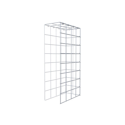 Mounted gabion type 4 80 cm x 40 cm x 20 cm (L x H x D), mesh size 10 cm x 10 cm, C-ring