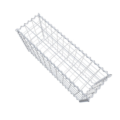 Juego de 2 gaviones de 100 cm x 50 cm x 30 cm (largo x alto x fondo), malla de 10 x 10 cm, en espiral