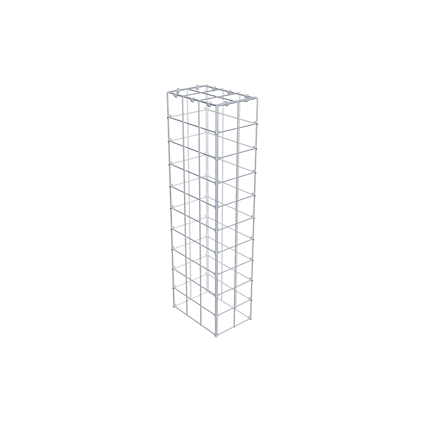 Anbaugabione Typ 3 100 cm x 30 cm x 20 cm (L x H x T), Maschenweite 10 cm x 10 cm, C-Ring