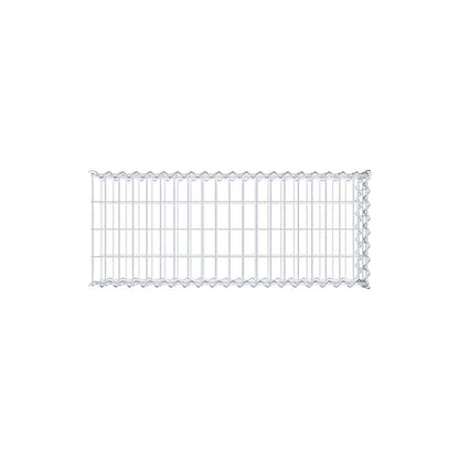 Opvokset gabion type 2 100 cm x 20 cm x 40 cm (L x H x D), maskestørrelse 5 cm x 10 cm, spiral
