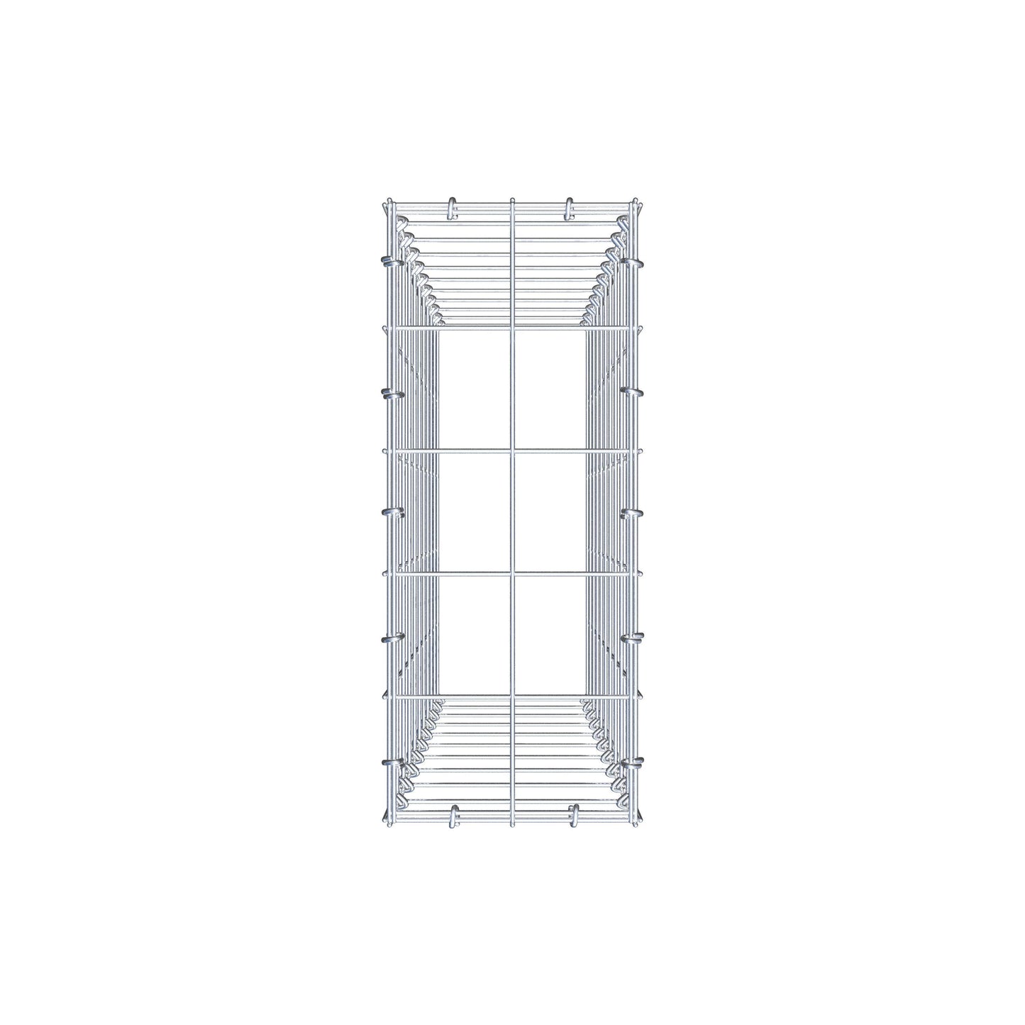 Gavión complementario de tipo 3 100 cm x 20 cm x 50 cm (L x A x P), malla 10 cm x 10 cm, anillo en C