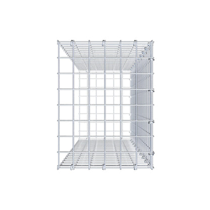 Typ 2 påbyggnadsgabion 100 cm x 30 cm x 40 cm (L x H x D), maskstorlek 5 cm x 5 cm, C-ring