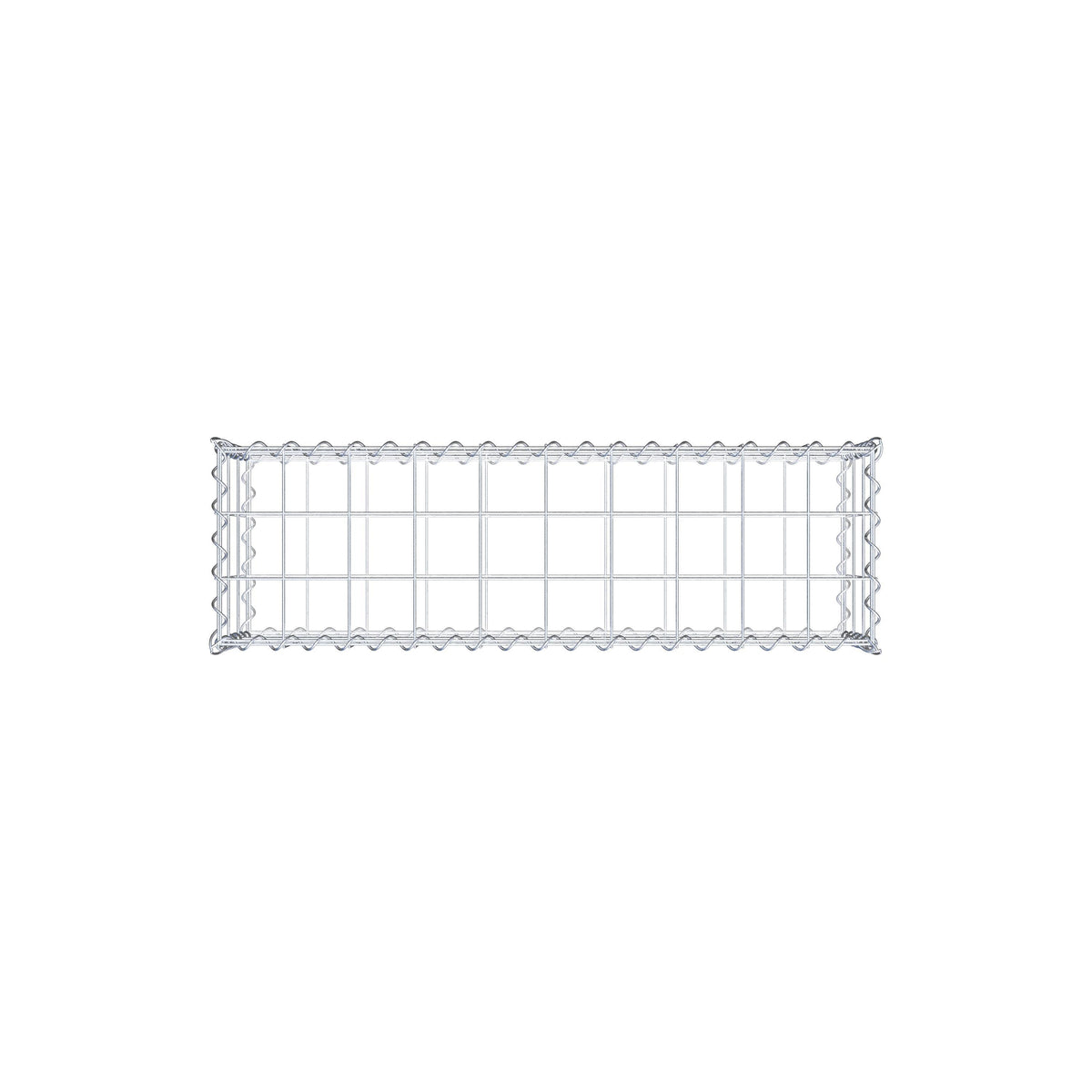 Gabion 100 cm x 30 cm x 30 cm (L x H x P), mailles 10 cm x 10 cm, spirale