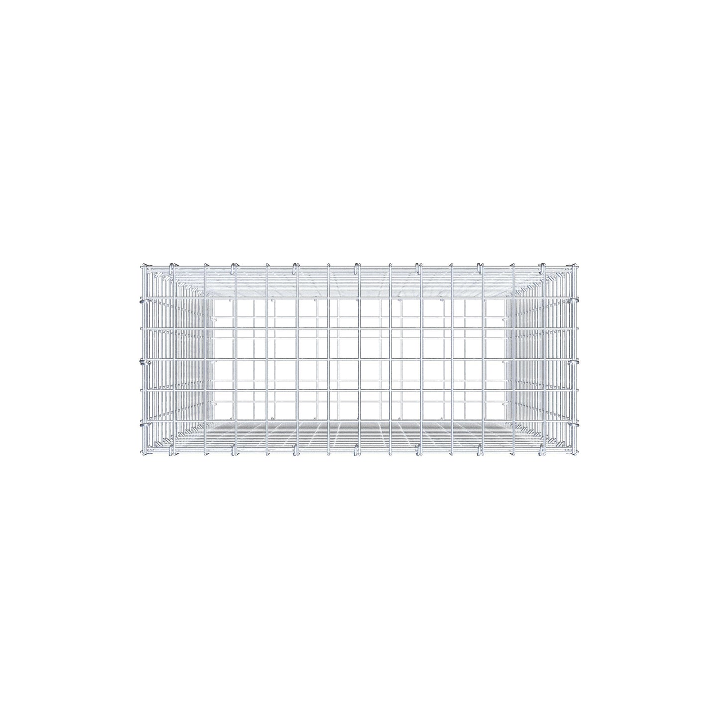 Gavión 100 cm x 70 cm x 30 cm (L x A x P), luz de malla 5 cm x 5 cm, anillo en C