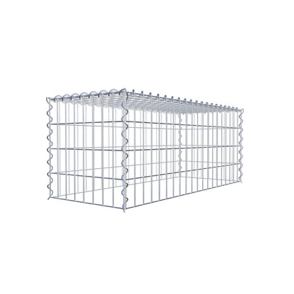 Gavión complementario tipo 3 100 cm x 40 cm x 40 cm (L x A x P), malla 5 cm x 10 cm, espiral