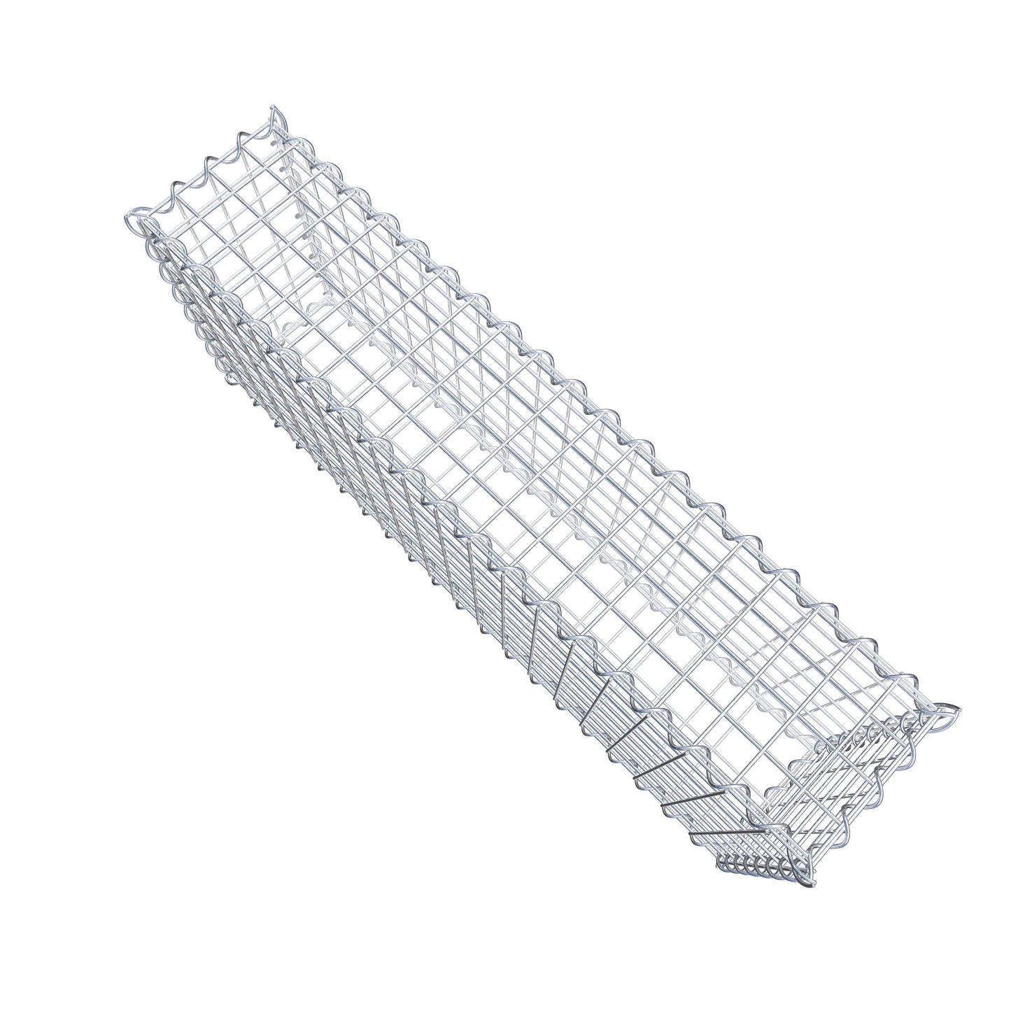 Gabion 100 cm x 40 cm x 20 cm (L x H x P), mailles 5 cm x 5 cm, spirale
