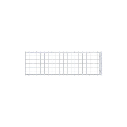Gabbione fissabile tipo 4 100 cm x 20 cm x 30 cm (L x H x P), maglia 5 cm x 5 cm, anello a C