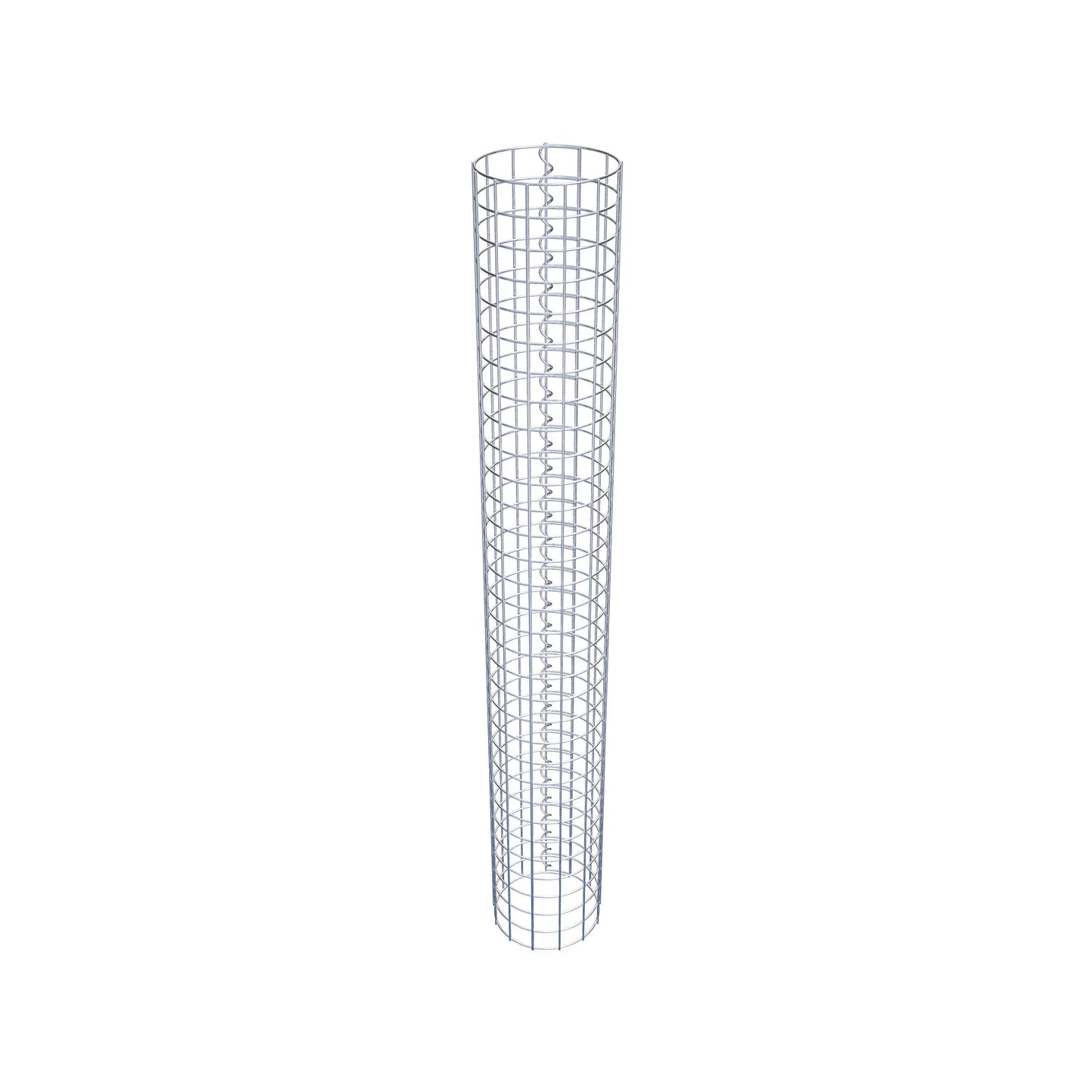 Columna de gaviones redonda 22 cm de diámetro, 160 cm de altura, malla 5 cm x 5 cm