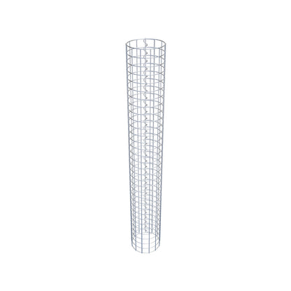 Columna de gaviones redonda 22 cm de diámetro, 160 cm de altura, malla 5 cm x 5 cm