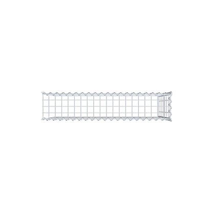 Gabbione aggiuntivo tipo 4 100 cm x 70 cm x 20 cm (L x H x P), dimensione maglia 5 cm x 10 cm, a spirale