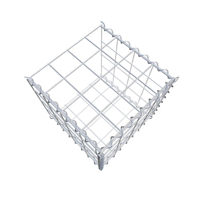 Opvokset gabion type 2 40 cm x 40 cm x 40 cm (L x H x D), maskestørrelse 10 cm x 10 cm, spiral