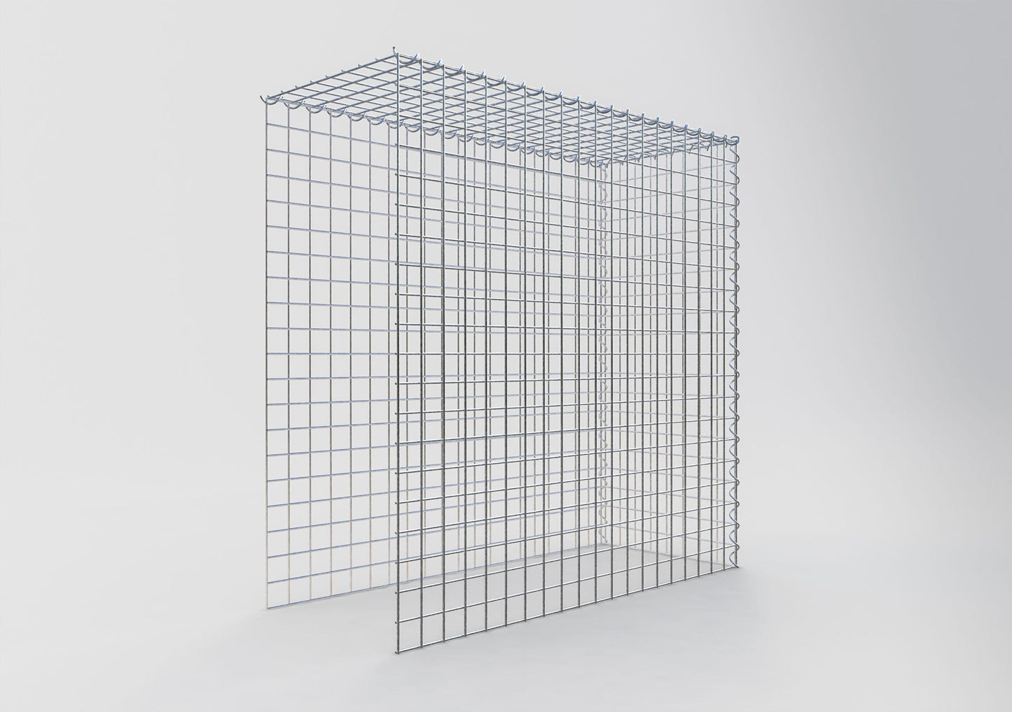 Gavión complementario tipo 4 100 cm x 100 cm x 40 cm (L x A x P), malla 5 cm x 5 cm, espiral