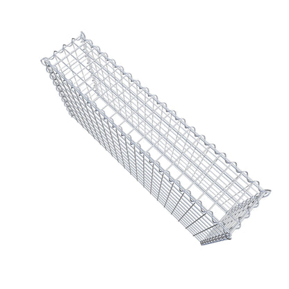 Anbaugabione Typ 3 100 cm x 50 cm x 20 cm (L x H x T), Maschenweite 5 cm x 5 cm, Spirale