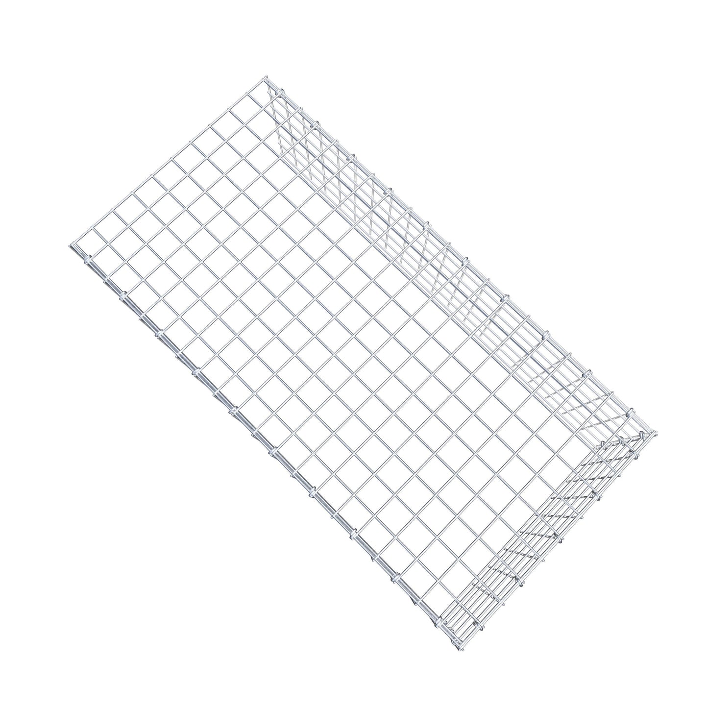 Type 4 oplegkorf 100 cm x 30 cm x 50 cm (L x H x D), maaswijdte 5 cm x 5 cm, C-ring