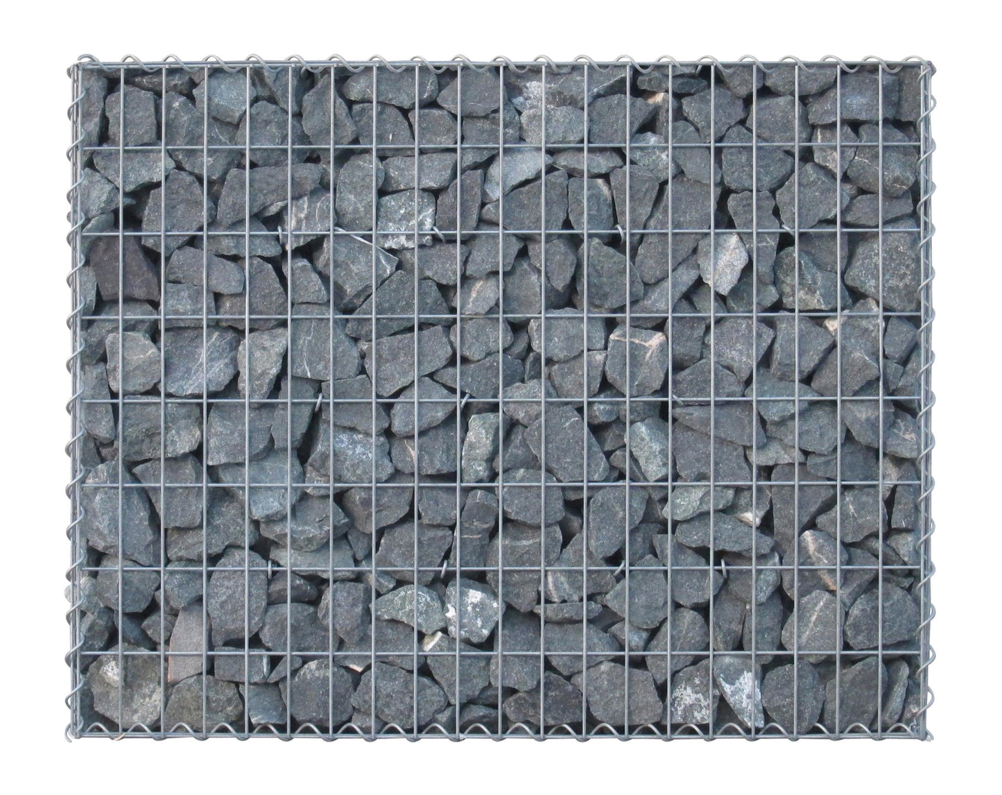 Gabião 100 cm x 80 cm x 30 cm (C x A x P), malhagem 5 cm x 10 cm, espiral