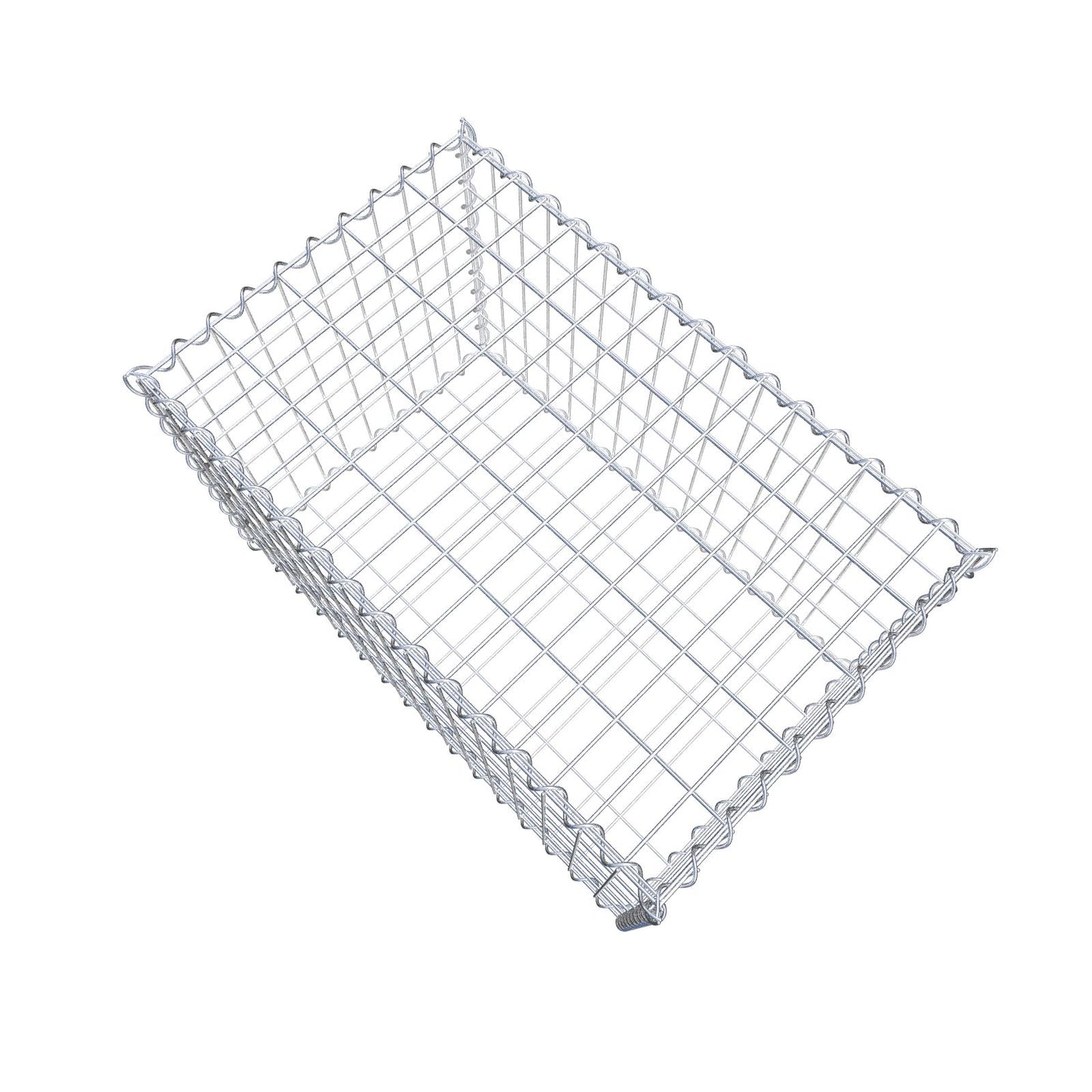 Gabione 80 cm x 50 cm x 50 cm (L x H x T), Maschenweite 5 cm x 10 cm, Spirale