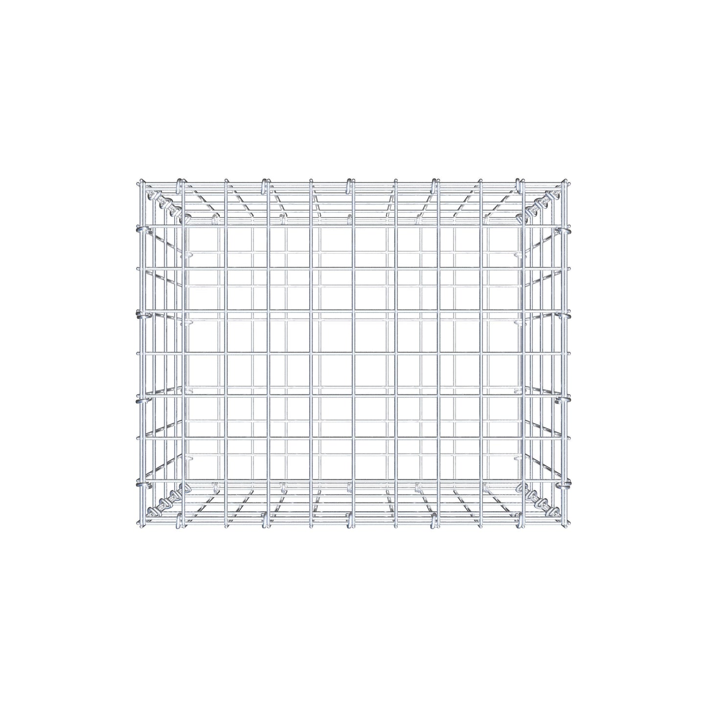 Schanskorf 50 cm x 40 cm x 40 cm (L x H x D), maaswijdte 5 cm x 10 cm, C-ring