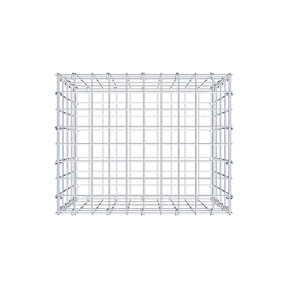 Schanskorf 50 cm x 40 cm x 40 cm (L x H x D), maaswijdte 5 cm x 10 cm, C-ring