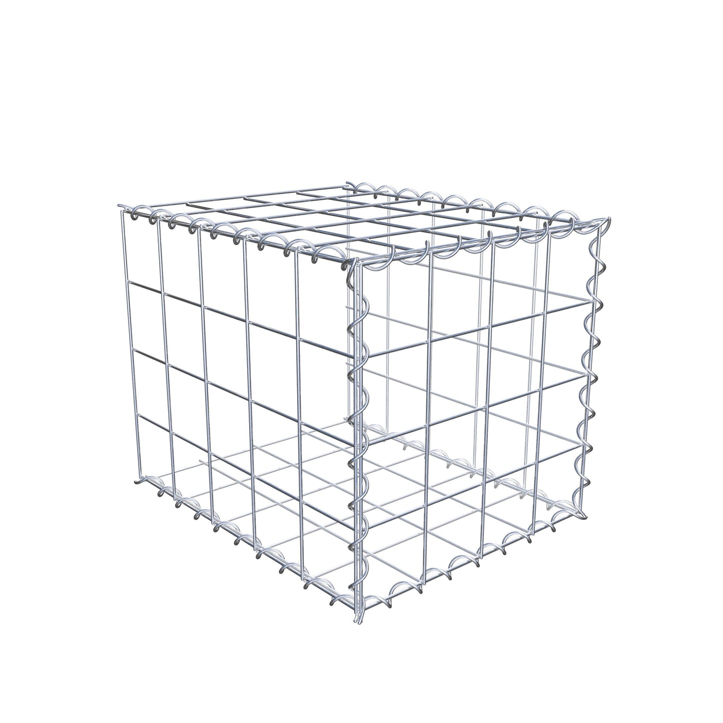 Gabbione aggiuntivo tipo 2 50 cm x 40 cm x 40 cm (L x H x P), dimensione maglia 10 cm x 10 cm, a spirale